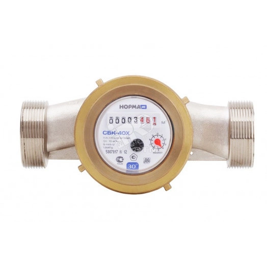 Счетчик холодной воды 1'1/2 со сгонами межповерочный интервал 6 лет 200 мм