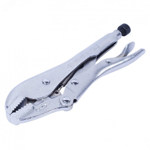 Зажим с фиксатором 180 мм, с прямыми губками