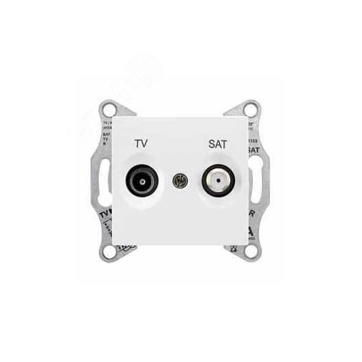 Sedna Розетка TV/SAT проходная 8dB в рамку белый