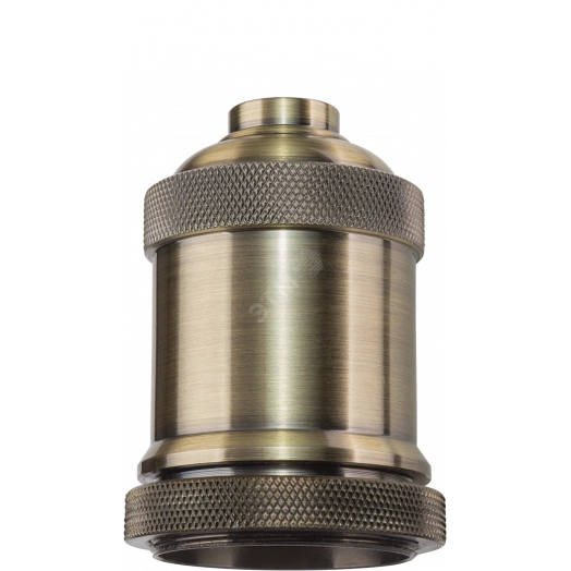 Патрон Е27 декор черненая бронза