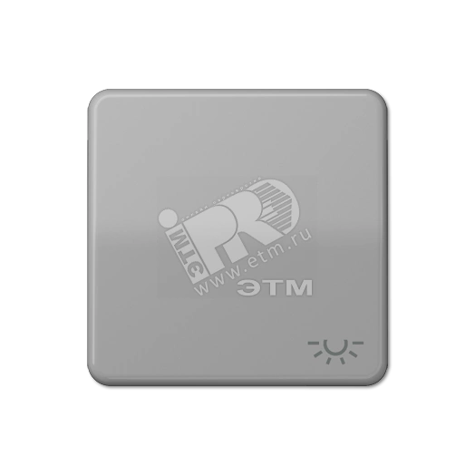 Клавиша с символом  освещение   серая