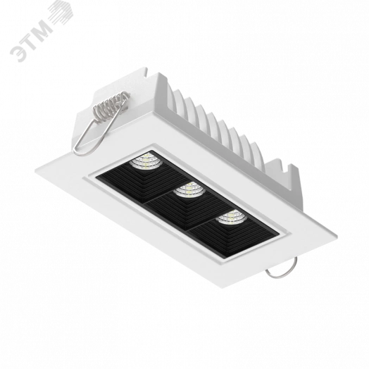 Светильник светодиодный ДВО-8Вт 550Лм 3000К DL-STELLAR DALI 34 град Белый