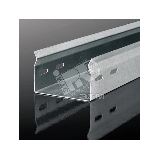 Лоток неперфорированный 300х50х2000мм S=0.7мм оцинкованный