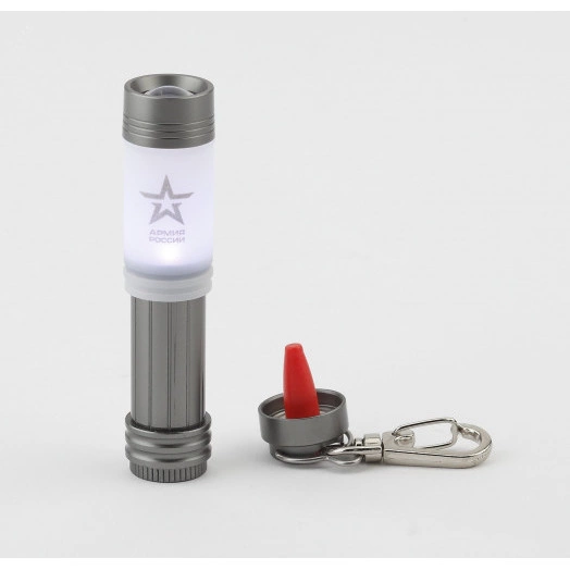 Фонарик туристический детский трансформер с магнитом, регулируемым фокусом, батарейки в комплекте BB-702 Снайпер Армия России