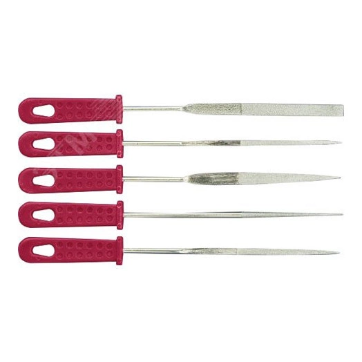 Надфили алмазные, 5 шт, 3x160 мм (узкие)