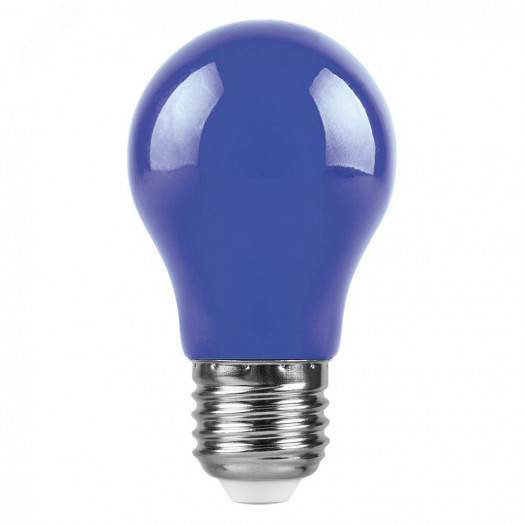 Лампа светодиодная LED 3вт Е27 синий шар