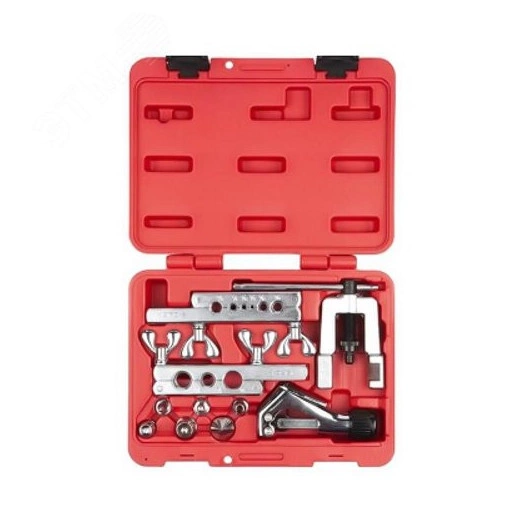 Приспособление для развальцовки и резки тормозных трубок 1/4'-3/4' кейс 10 предметов