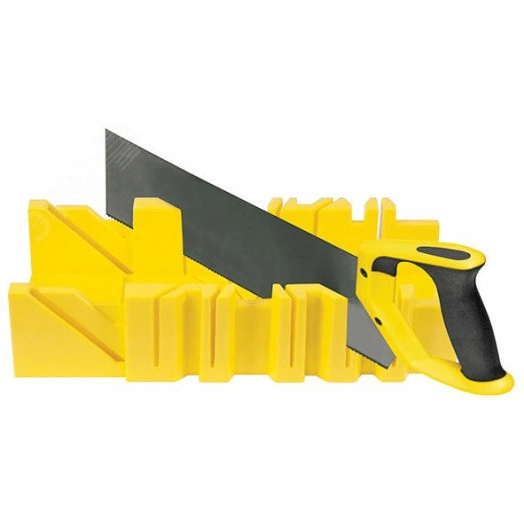 Стусло пластиковое желтое с пилой 350 мм