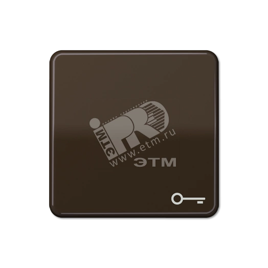 Клавиша с символом  ключ   коричневая