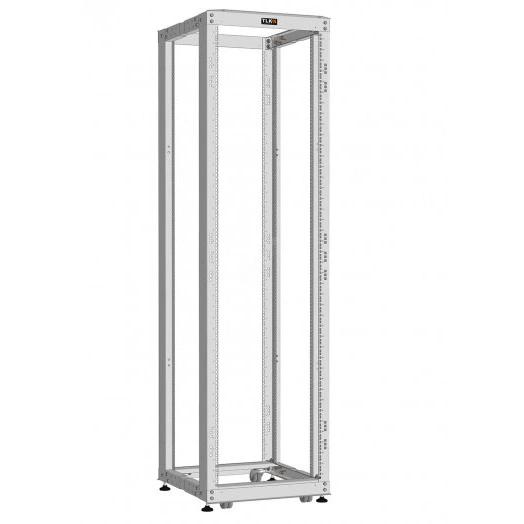 Стойка монтажная 19д 42U Ш550xВ1995xГ(600-1000) мм цвет серый RAL 7035