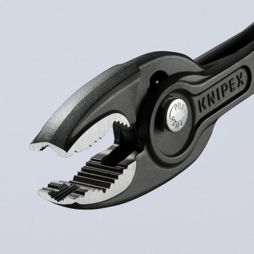Клещи захватные TwinGrip 4 - 22 мм длина 200 мм черненные обливные рукоятки держатель-еврослот