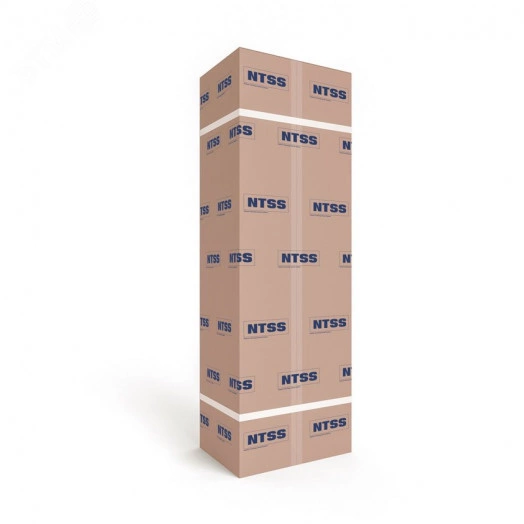 Шкаф напольный телекоммуникационный NTSS RS 42U 600х800мм, 4 профиля 19, двери перфорированная и перфорированная, регулируемые опоры, боковые стенки съемные, разобранный, серый RAL 7035