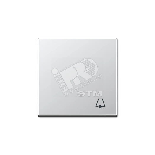 Клавиша с символом  звонок   алюминий