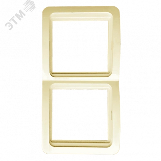 Лондон Рамка 2 поста вертикальная бежевая