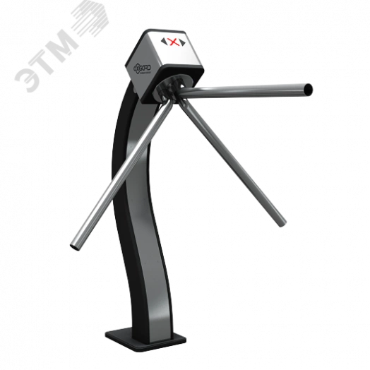 Турникет-трипод напольный электромеханический Cube C-01 с планками антипаника, пульт управления в комплекте