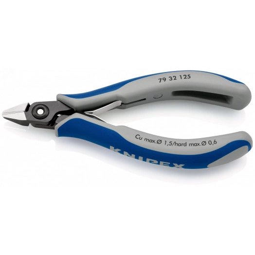 Прецизионные кусачки боковые для электроники вороненые 125 mm KN-7932125