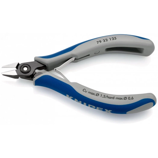 Прецизионные кусачки боковые для электроники вороненые 125 mm KN-7932125