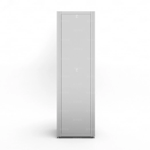 Шкаф напольный телекоммуникационный NTSS RS 47U 600х600мм, 4 профиля 19, двери перфорированная и сплошная металл, регулируемые опоры, боковые стенки съемные, разобранный, серый RAL 7035