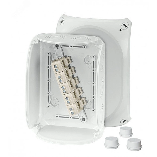 Коробка клеммная DK 1616 G 210х155х92 5-пол. 6-35 кв.мм серая РС IP55/IP66