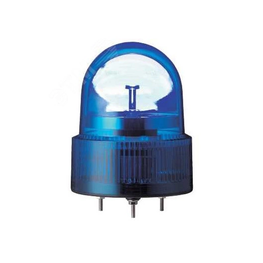 Лампа маячок вращающаяся синяя 24В AC/DC 120 мм