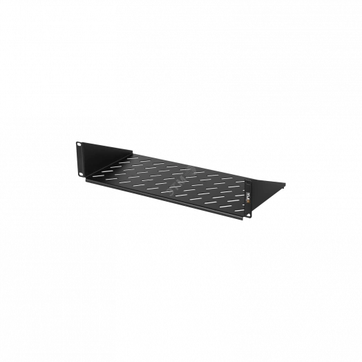Полка фронтальная TLK 19д 2U глубиной 200мм крепеж в комплекте черная