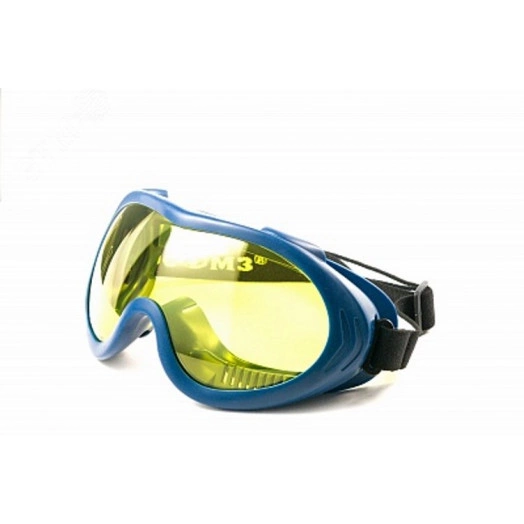 Очки защитные закрытые с непрямой вентиляцией ЗН55 SPARK CONTRAST StrongGlass (2-1.2 PC) (увеличенное панорамное стекло сферической формы, регулируемая наголовная лента,  легко моются и очищаются от загрязнений. Защитное стекло из поликарбоната