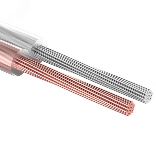 Кабель акустический REXANT 2х2.50 мм прозрачный SILICON. мини-бухта 5 м