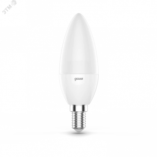 Лампа светодиодная LED 6 Вт RGB Вт+димирование E14 Свеча Black Gauss