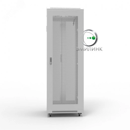 Шкаф напольный универсальный серверный NTSS R 42U 800х1000мм, 4 профиля 19, двери перфорированная и перфорированная, боковые стенки съемные, регулируемые опоры, разобранный, серый RAL 7035