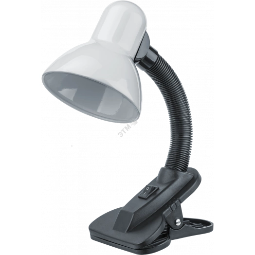 Светильник настольный NDF-C011-60W-WH-E27 на прищепке белый
