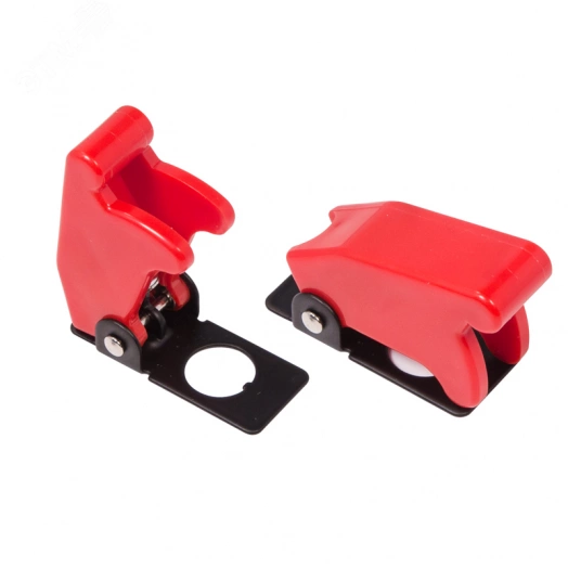 Защитная крышка для тумблеров типа KN и ASW  красная  REXANT