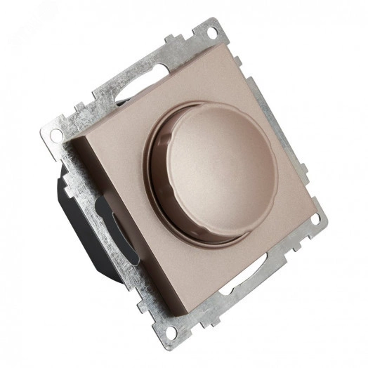 Выключатель диммирующий TRIAC (механизм) 250В, 500W, серия Катрин, шампань