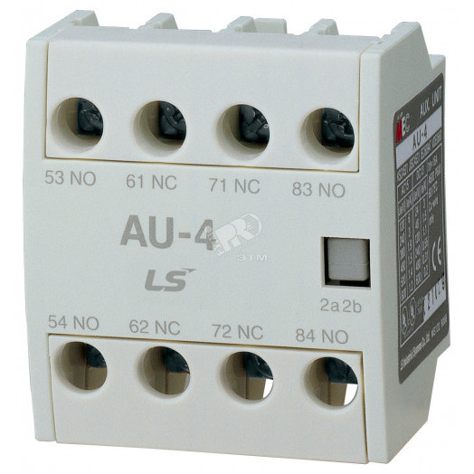 Дополнительный контакт UA-4 3NO+1NC, фронтальный, для контакторов Meatsol MC-185a~800a