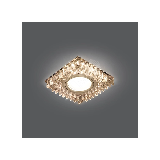 Светильник Backlight BL029 Квадрат. Кристал/Хром, Gu5.3, LED 2700K 1/40