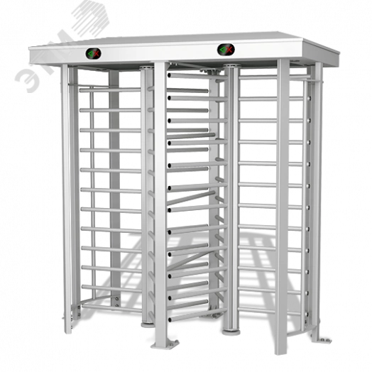 Турникет полноростовой роторный сдвоенный из окрашенной стали Praktika Т-10 Double Pass, пульт управления в комплекте