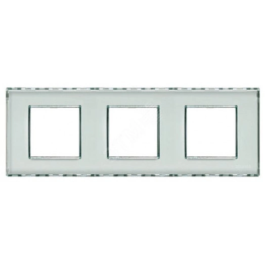 LivingLight Рамка прямоугольная 3 поста Kristall