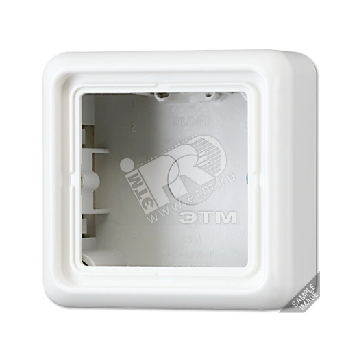 Коробка с рамкой накладная 1 пост коричневая