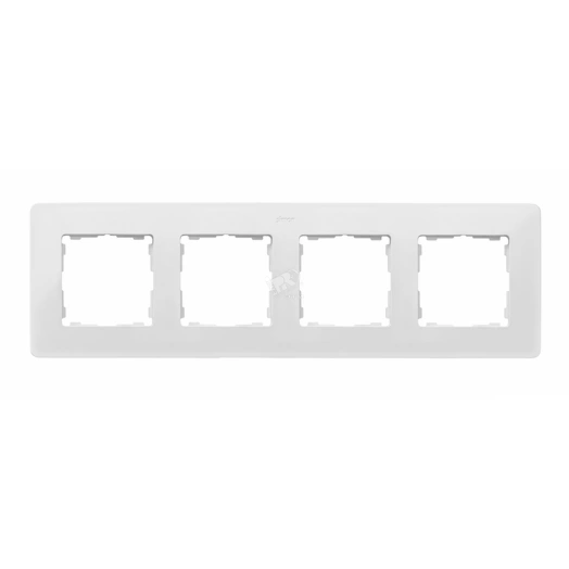 Рамка 4 поста белая
