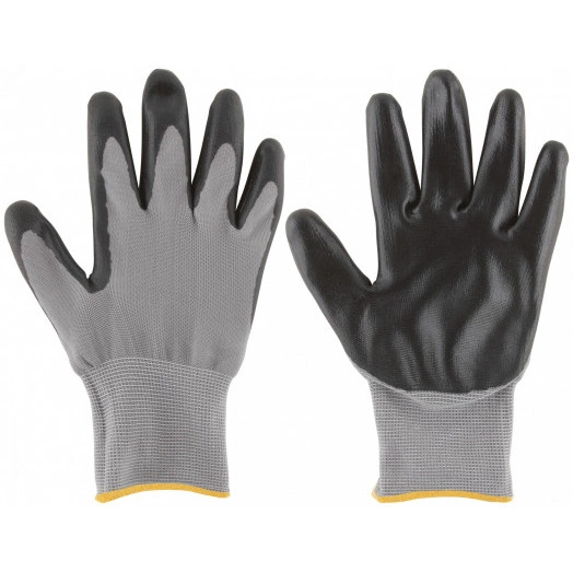 Перчатки трикотажные маслобензостойкие с нитриловым покрытием для точных работ