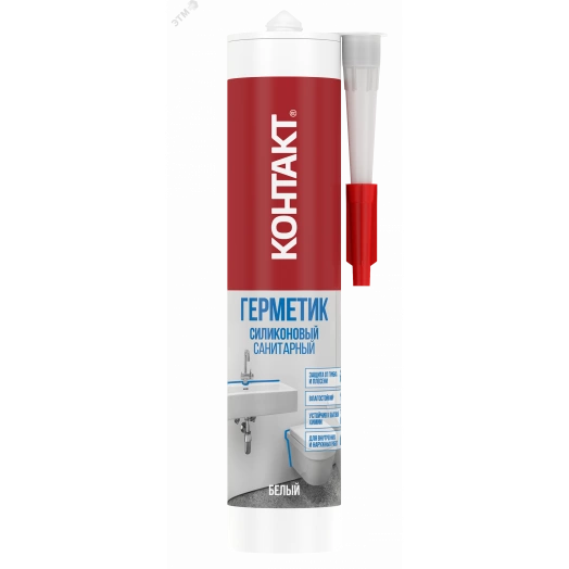 Герметик силиконовый санитарный белый 280 мл