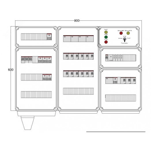 Щит управления электрообогревом DEVIbox HS 15x2700 D330 (в комплекте с терморегулятором и датчиком температуры)