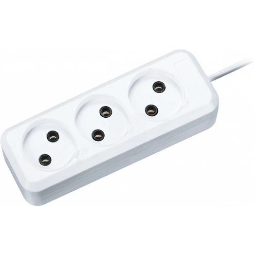 Удлинитель Navigator 71 449 NPE-S1-03-300-X-2x0.75 без заземления 3 гн. 3м 6А ПВС 2х0.75