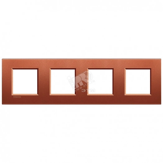 LivingLight Рамка прямоугольная 4 поста Красный шелк