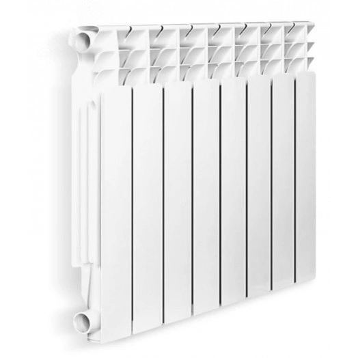 Радиатор алюминиевый секционный 500/80/6 боковое подключение