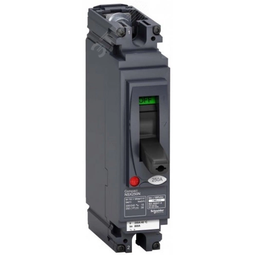 Выключатель автоматический однополюсный NSX250N TM250D AC/DC