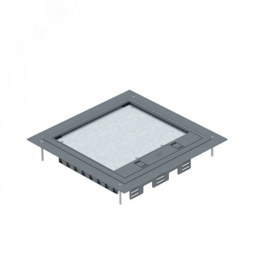 Лючок GES9-2U (универсальный) 12xModul45 (серый)