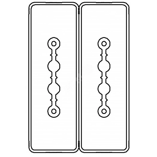 Секция прямая шинопровод 2+2 точек отвода L=3000мм Cu 2P+2P40A