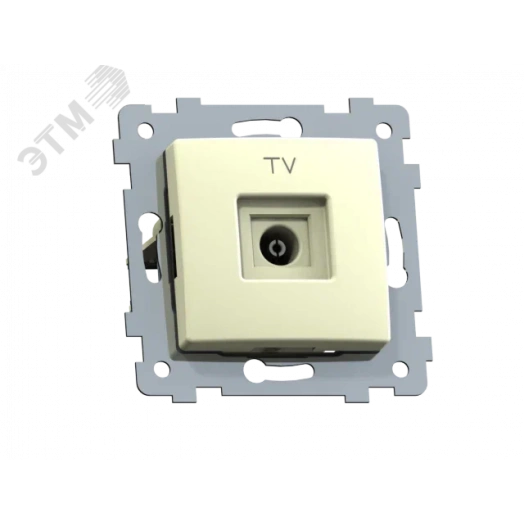 Мария  Механизм розетки телевизионной скрытой установки РТВ1-457,  слоновая кость