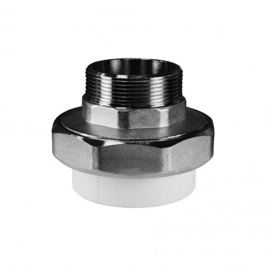 Муфта разъемная 20 х 1/2' НР полипропиленовая PPR белая