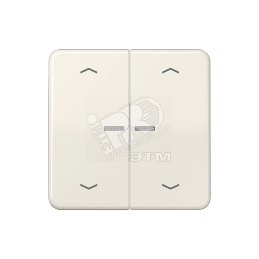 Клавиши для сдвоенной кнопки BCU  слоновая кость